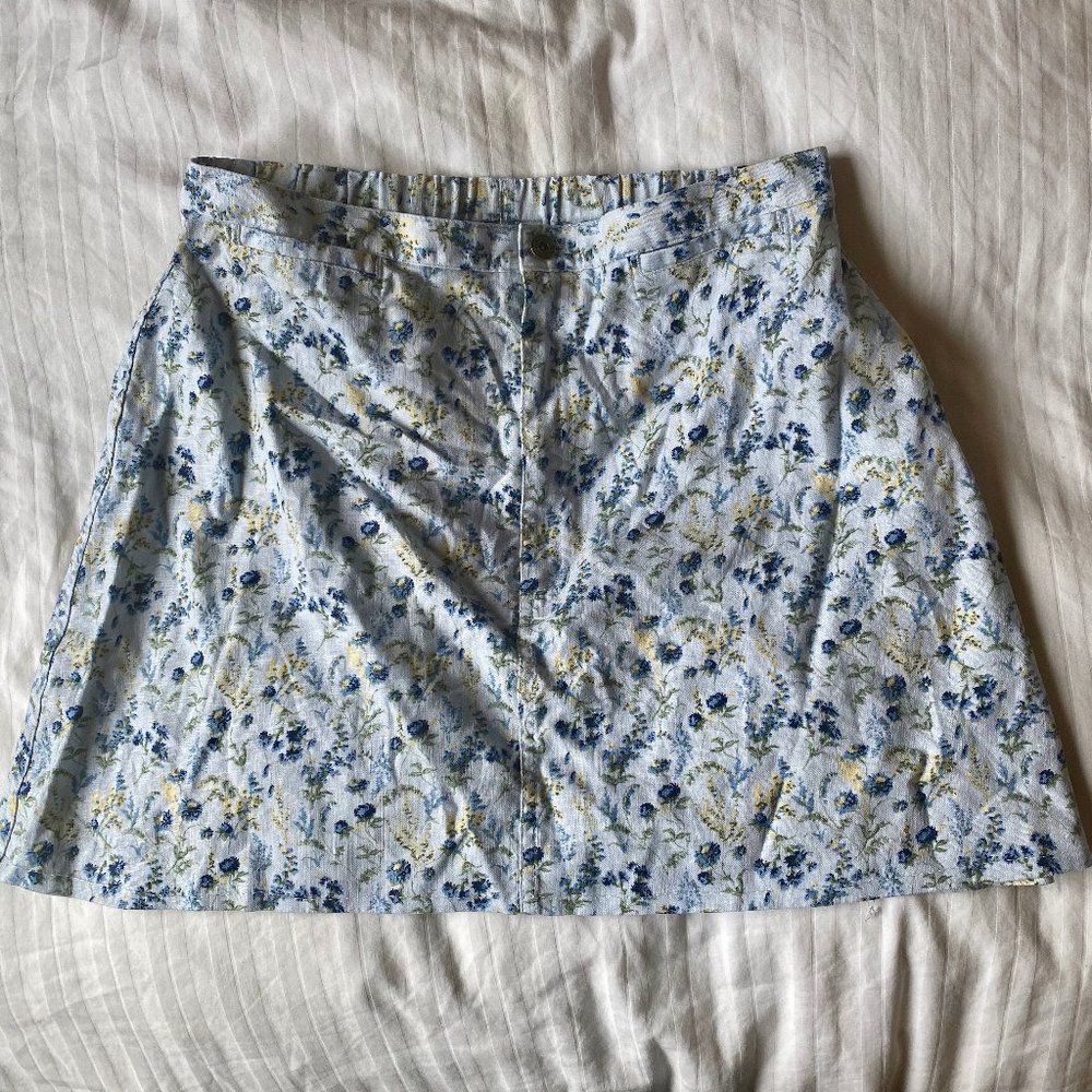 Floral Mini Skirt